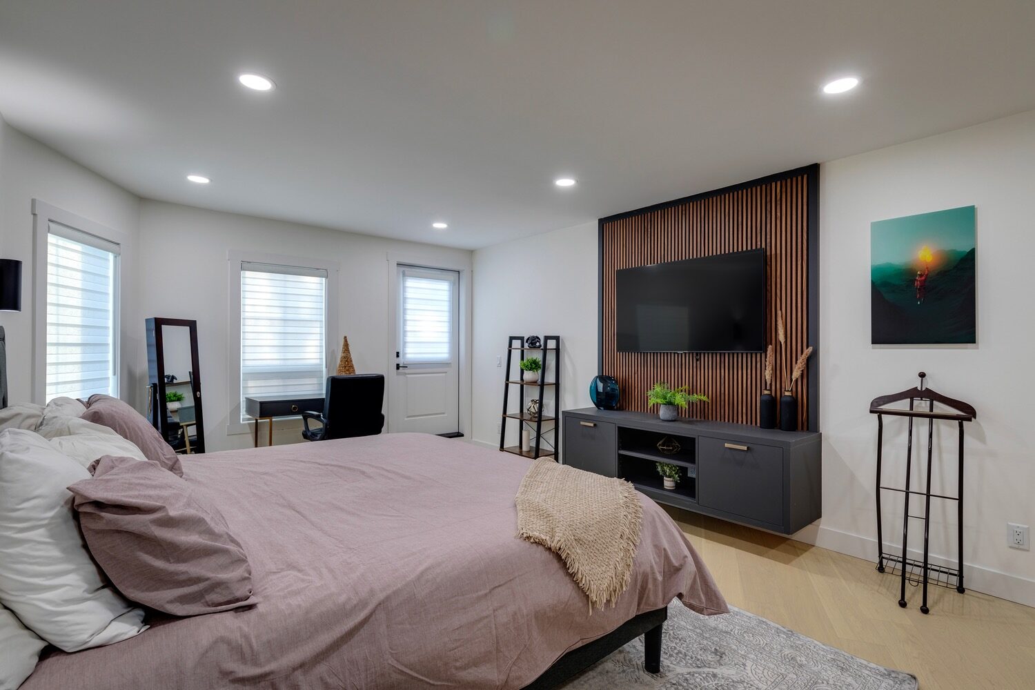 Bedroom · Wood Feature Wall