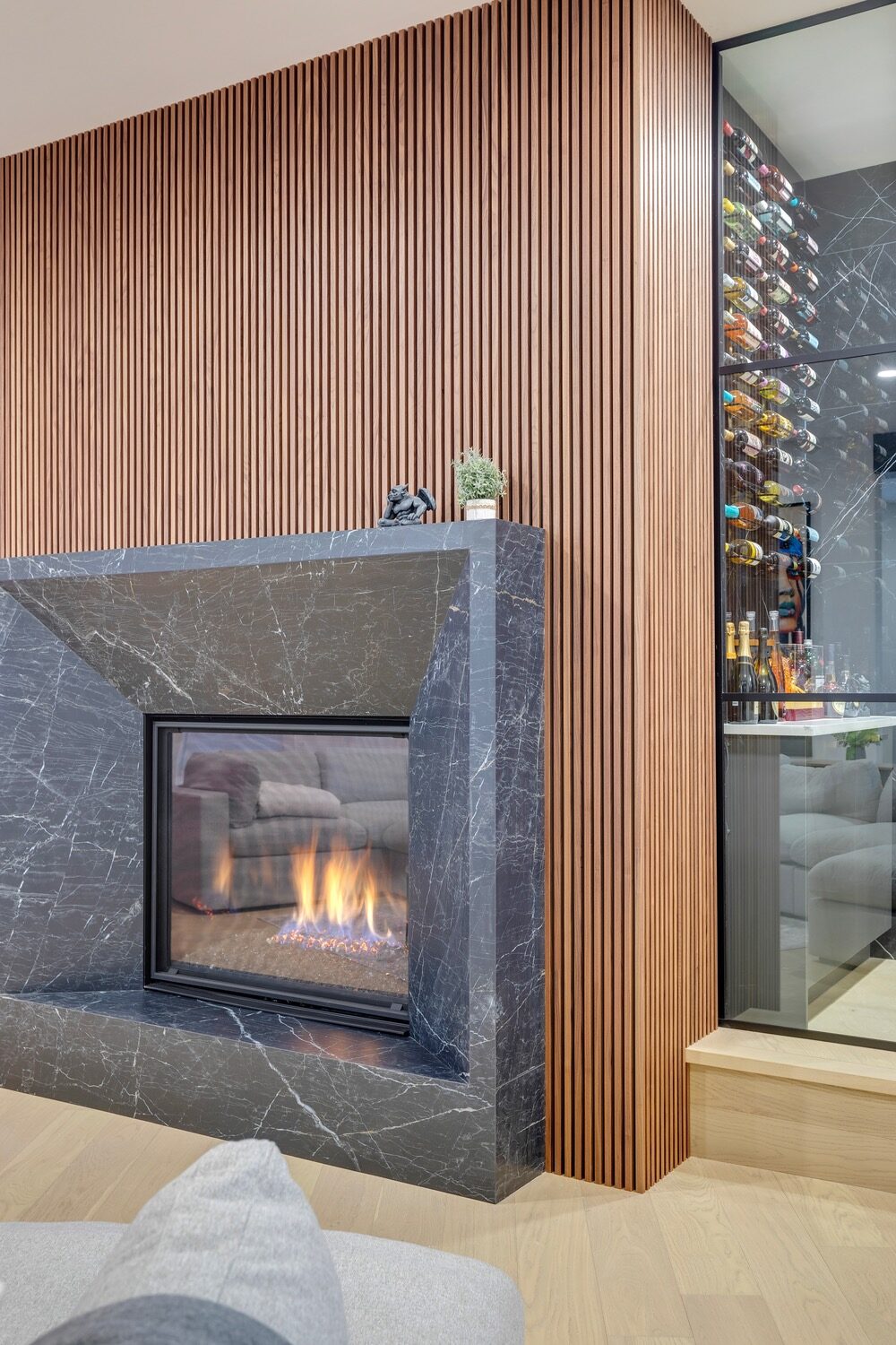 Fireplace & Wine Room