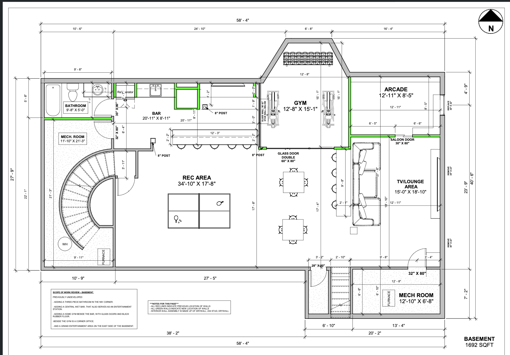 Lower Level floor plan